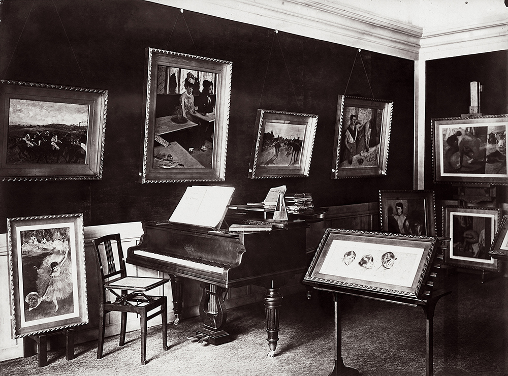 The Degas room in Isaac de Camondo's house, 82 avenue des Champs-Elysées, Paris, c.1910