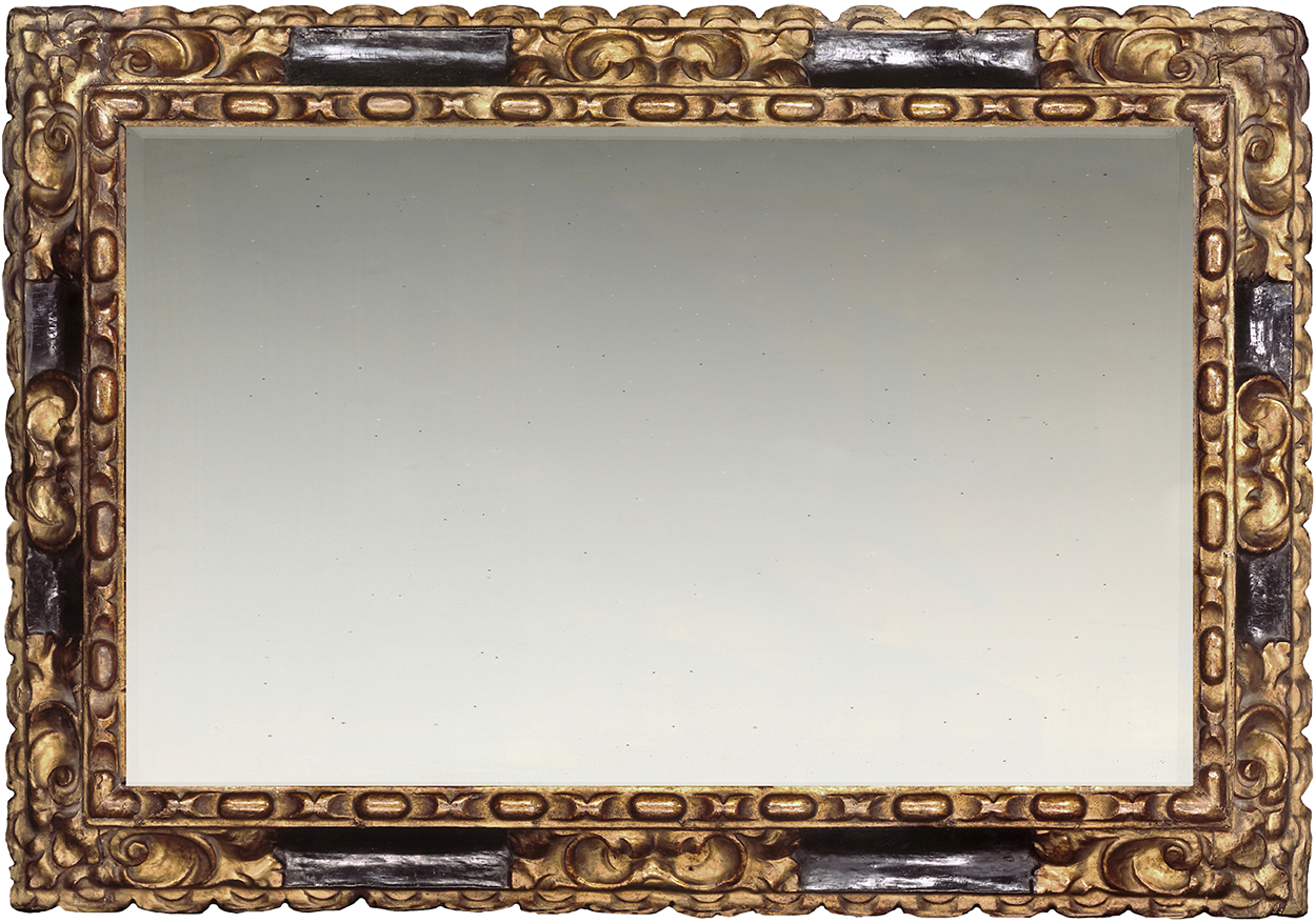 Mid-17th century hand carved Spanish Baroque frame