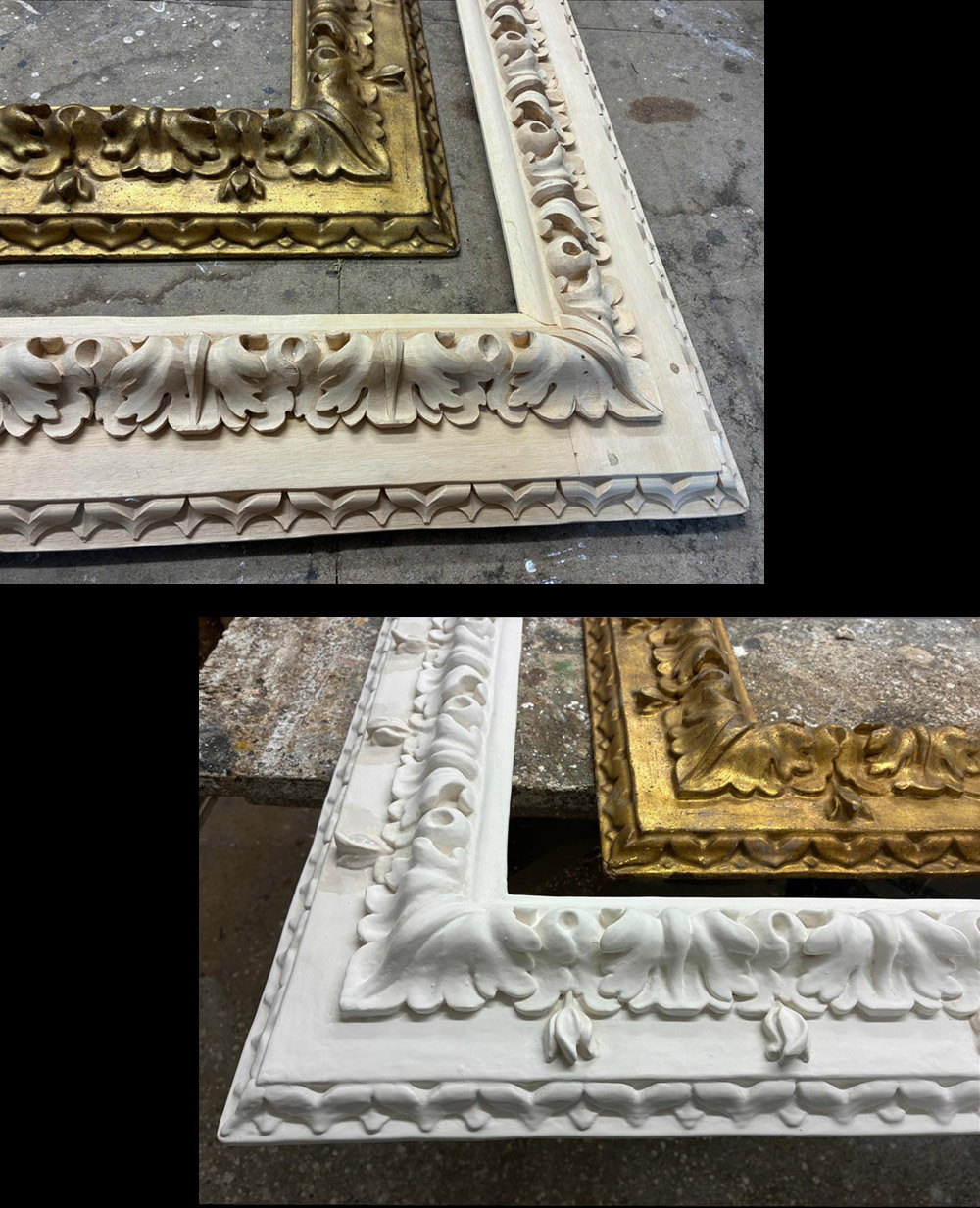 13 Stages Of Assembled Frame Readying For Gilding (1)