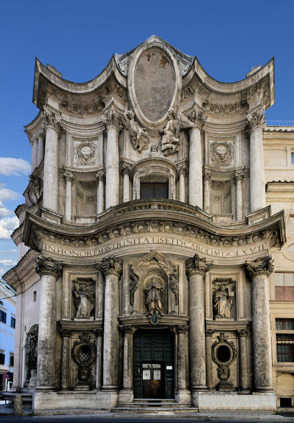 7 Francesco Borromini San Carlo Alle Quattro Fontane Rome 16657 Façade
