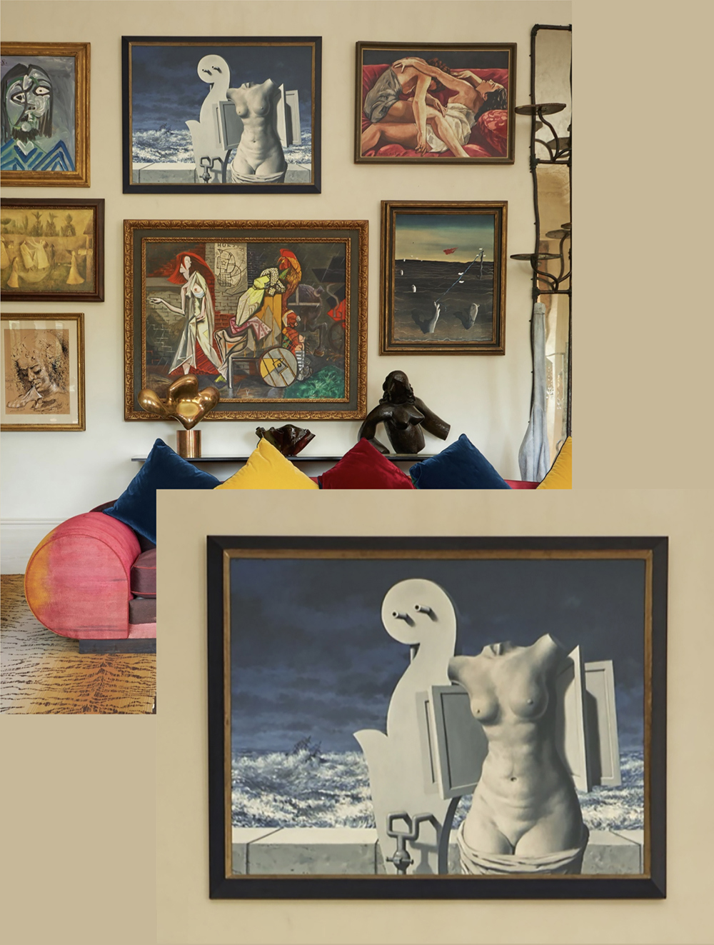 2 Magritte In Pauline Karpidas S London House And Detail