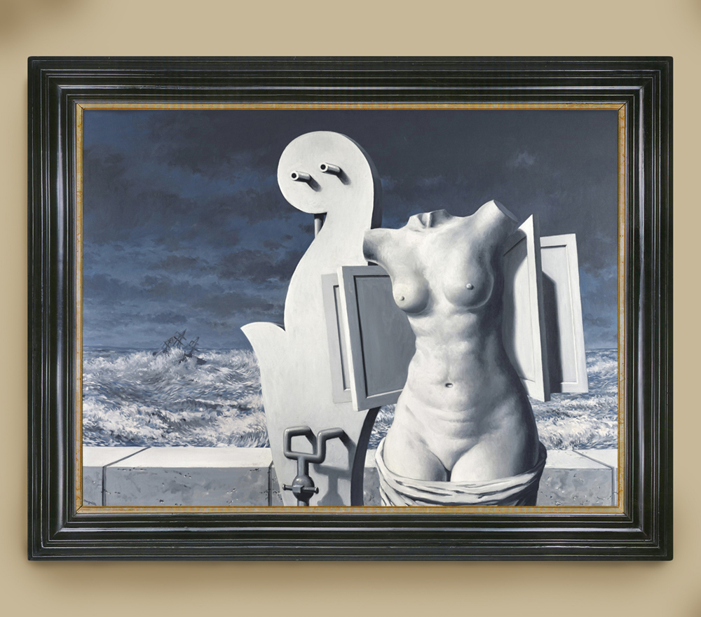 4 Magritte In Frame With New Image 981007